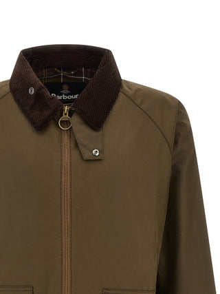 Brown Cotton Full-Length Jacket