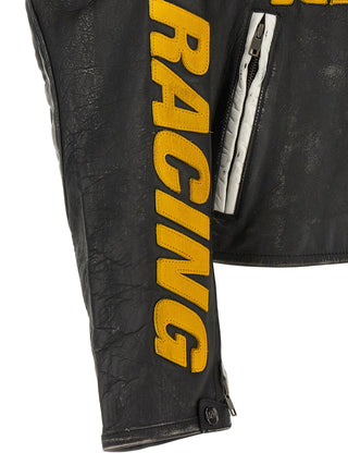 Black Cowhide Leather Jacket