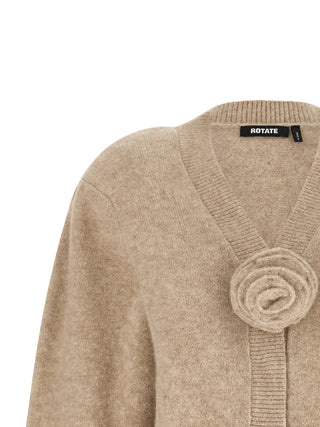Beige Wool Cardigan