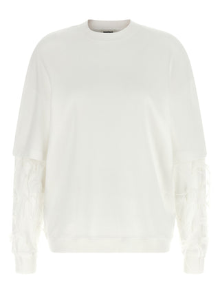 White Cotton Sweatshirt