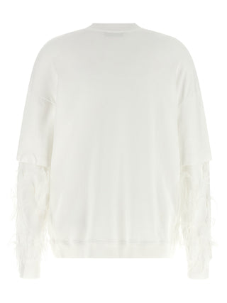 White Cotton Sweatshirt