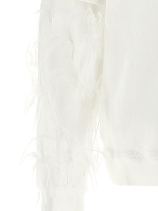 White Cotton Sweatshirt