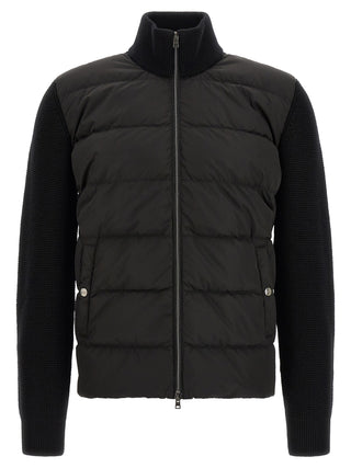 Black Wool Full-Length Jacket
