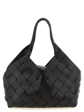 Black Calfskin Shoulder Bag