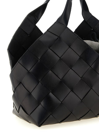 Black Calfskin Shoulder Bag