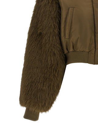 Bicolor Polyester Bomber