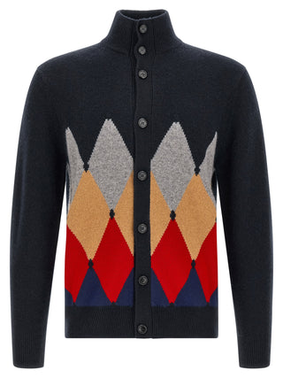 Blue Cashmere Cardigan
