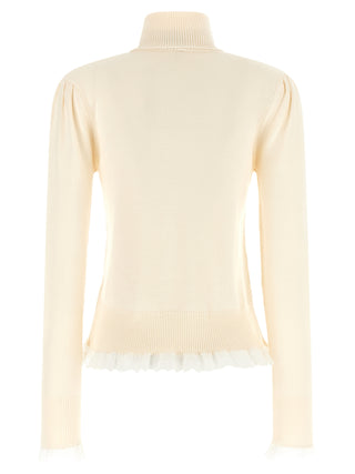 White Merino Wool Cardigan