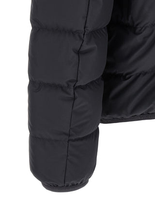 Blue Polyester Full-Length Jacket