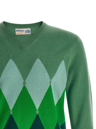 Bicolor Cashmere Cardigan