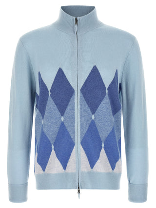 Blue Cashmere Cardigan