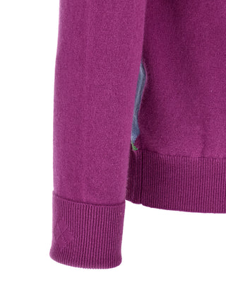 Purple Cashmere Cardigan