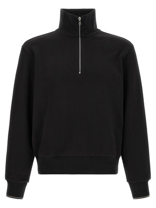 Black Cotton Sweatshirt