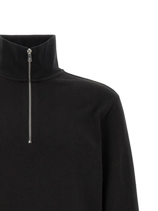Black Cotton Sweatshirt