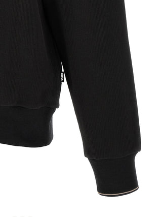 Black Cotton Sweatshirt
