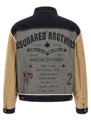 Beige Cotton Denim Jacket