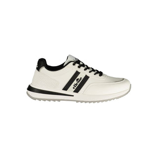 White Polyurethane Men's Sneaker