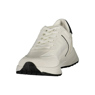 White Polyurethane Men's Sneaker