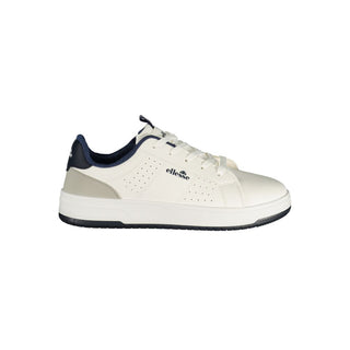 White Polyurethane Men's Sneaker