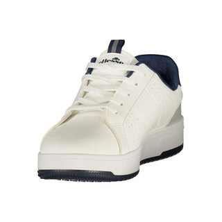 White Polyurethane Men's Sneaker