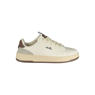 White Polyurethane Men's Sneaker