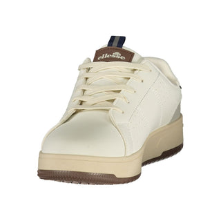 White Polyurethane Men's Sneaker