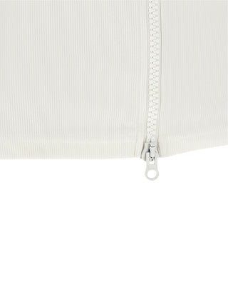White Cotton Sleeveles T-Shirt