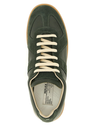 Bicolor Calfskin Low Top Sneakers