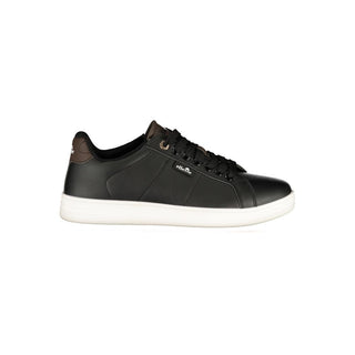 Black Polyurethane Men Sneaker