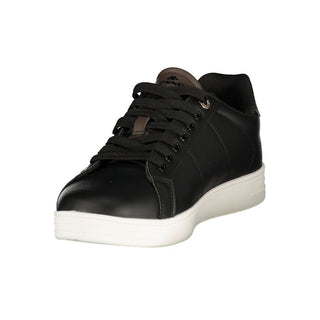 Black Polyurethane Men Sneaker
