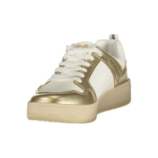 White Polyurethane Women's Sneakers