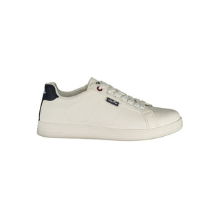 White Polyurethane Men's Sneaker