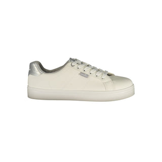 White Polyurethane Women's Sneaker