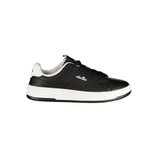 Black Polyurethane Men's Sneaker