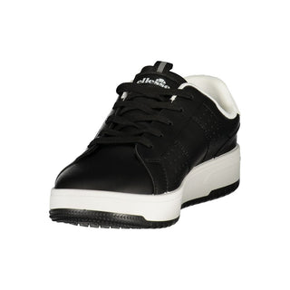 Black Polyurethane Men's Sneaker