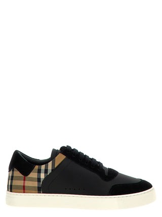 Black Calfskin Low Top Sneakers