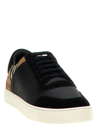 Black Calfskin Low Top Sneakers