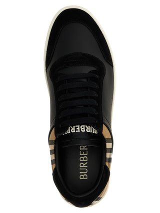 Black Calfskin Low Top Sneakers