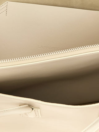 White Bovine Leather Shoulder Bag