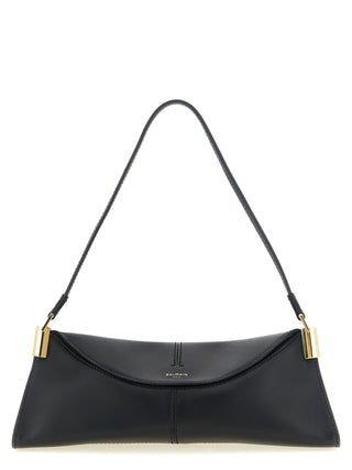 Black Calfskin Shoulder Bag