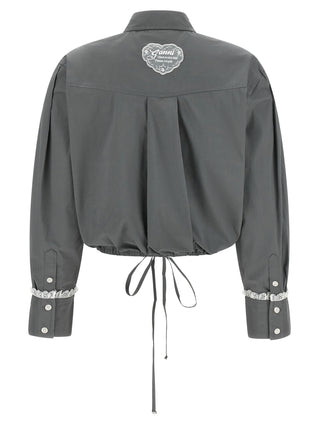 Gray Cotton Blouse