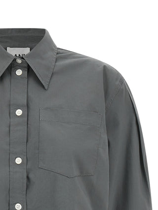 Gray Cotton Blouse