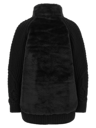 Black Wool Cardigan