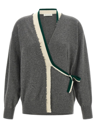 Gray Cashmere Cardigan