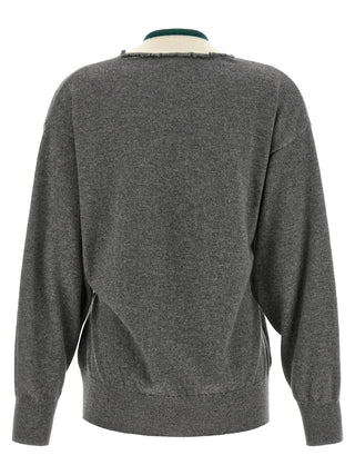 Gray Cashmere Cardigan