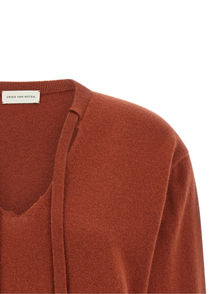 Red Cashmere Cardigan