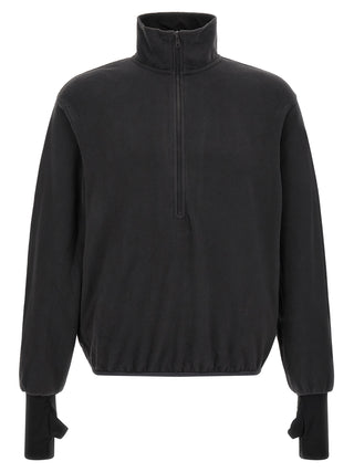 Black Polyester Sweatshirt