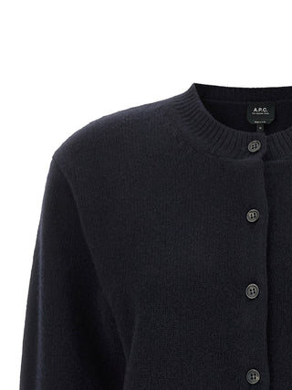 Blue Wool Cardigan