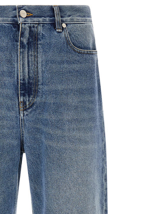 Blue Cotton Relaxed Fit Jeans