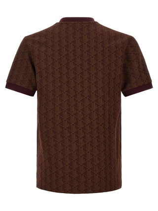 Brown Polyester T-Shirt